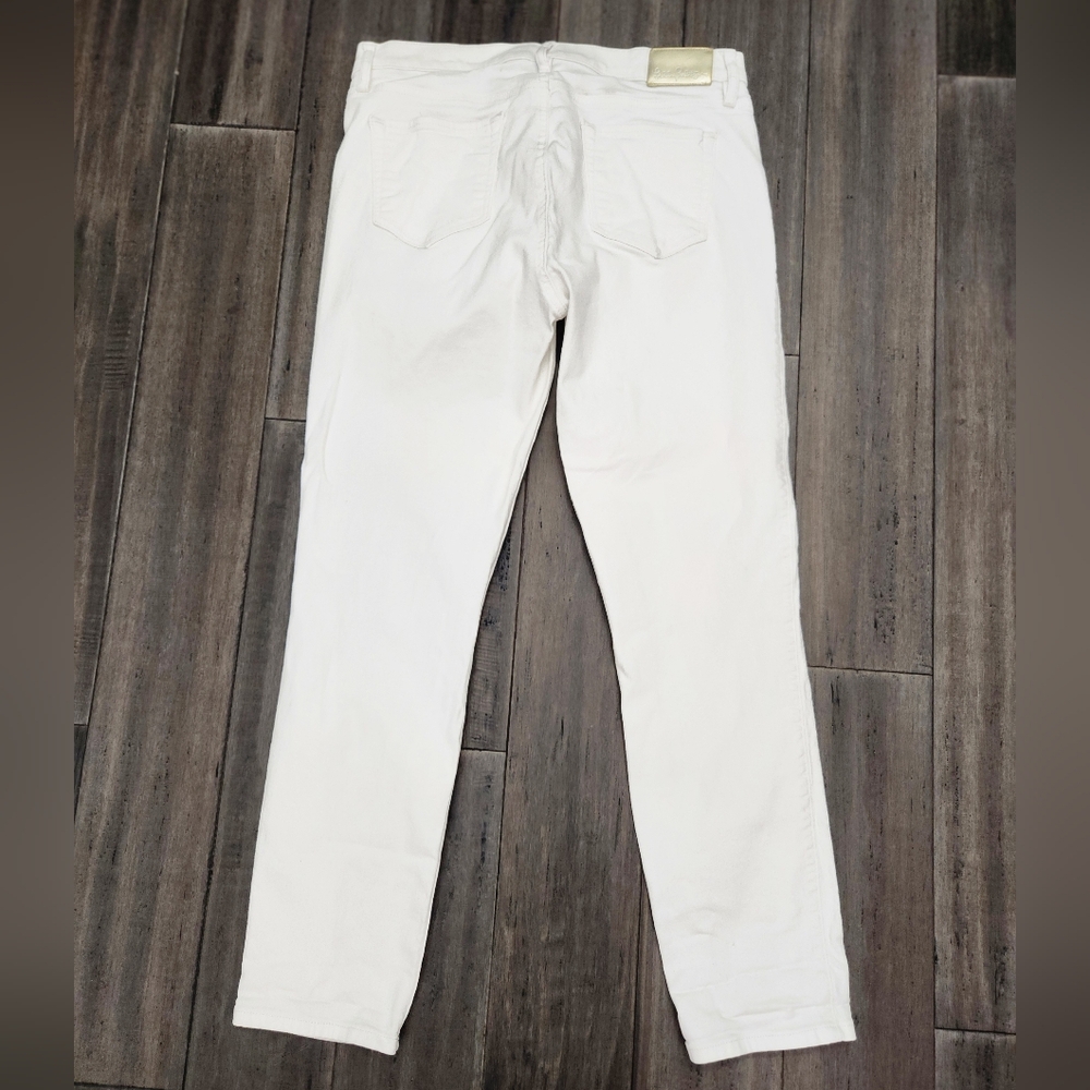 Lilly Pulitzer 29" South Ocean High Rise Skinny Jean, Resort White, size 12